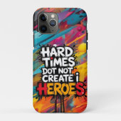Vibrant Gradient Typographical Create Heroes Case-Mate iPhoneケース (裏面)