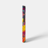 Vibrant Gradient Typographical Create Heroes  iPhoneケース (左側面)