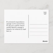 Vibrant Graduation Wishes + Your Name ポストカード (裏面)