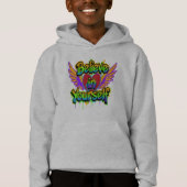 Vibrant Graffiti Believe in Yourself Hoodie  (正面)