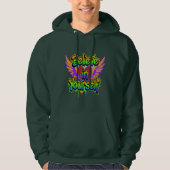 Vibrant Graffiti Believe in Yourself Hoodie - パーカ (正面)
