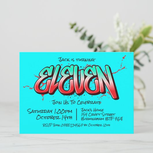 Vibrant Graffiti Eleven Invite 招待状 (スタンド正面)