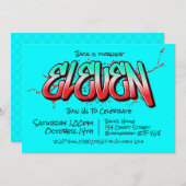 Vibrant Graffiti Eleven Invite 招待状 (正面/裏面)