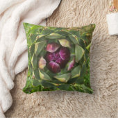 Vibrant Green and Purple Tuscan Artichoke クッション (ブランケット)