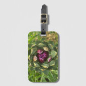 Vibrant Green and Purple Tuscan Artichoke ラゲッジタグ (正面縦)