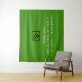 Vibrant Green Christmas Tapestry for Festive Walls タペストリー (インサイチュ)