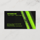 Vibrant Green Trails on Dark Canvas 名刺 (裏面)