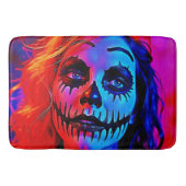 Vibrant Halloween Makeup Art バスマット (正面)
