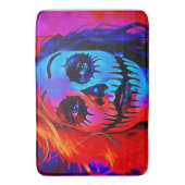 Vibrant Halloween Makeup Art バスマット (正面縦)