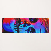 Vibrant Halloween Makeup Art ヨガマット (裏面(横))