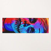 Vibrant Halloween Makeup Art ヨガマット (正面(横))