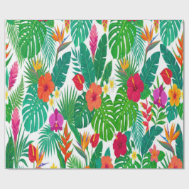 Vibrant Hawaiian Summer Gift Wrap ラッピングペーパー