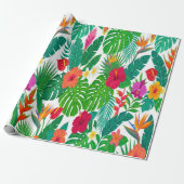 Vibrant Hawaiian Summer Gift Wrap ラッピングペーパー (アンロールド)