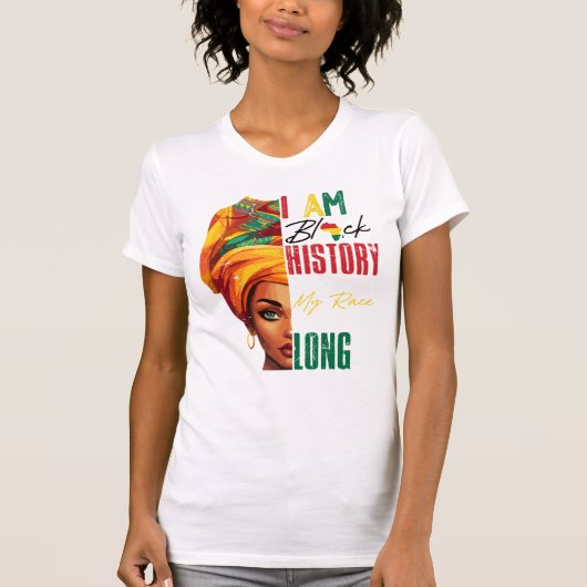 Vibrant Headwrap Illustration  Tシャツ (正面)