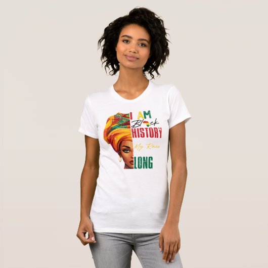 Vibrant Headwrap Illustration  Tシャツ (正面フル)