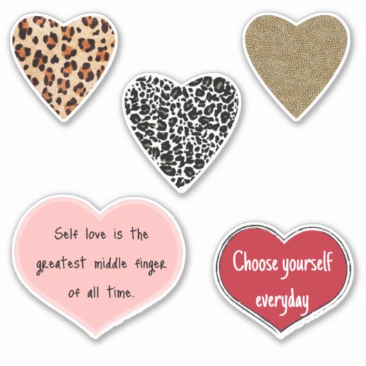 Vibrant hearts romance wallpaper シール (正面)