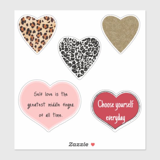 Vibrant hearts romance wallpaper シール (シート)