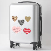 Vibrant hearts romance wallpaper シール (スーツケース)