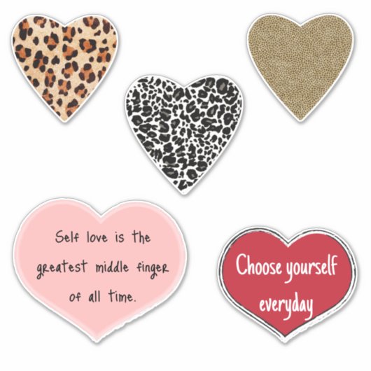 Vibrant hearts romance wallpaper シール (正面)