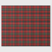 Vibrant Holiday Tartan ラッピングペーパー (フラット)