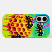 Vibrant Honeybee Phone Case Case-Mate iPhoneケース (裏面 (横))