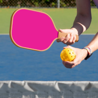 Vibrant Hot Pink Minimalist Professional Picklebal ピックルボールラケット