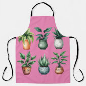 Vibrant Houseplants Collection エプロン (正面)