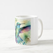 Vibrant Hummingbird 240824AREF124 - Watercolor コーヒーマグカップ (正面右)