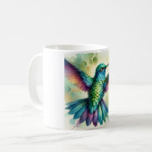 Vibrant Hummingbird 240824AREF124 - Watercolor コーヒーマグカップ (正面左)