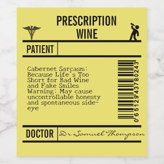 Vibrant, Humorous, and Versatile Design for Party ワインラベル (シングルラベル)
