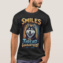 Vibrant Husky With Bold Typography