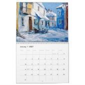 Vibrant Impasto Art Calendar 2026 カレンダー (1月 2027)