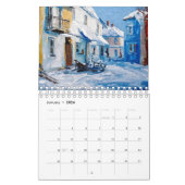 Vibrant Impasto Art Calendar 2026 カレンダー (1月 2026)