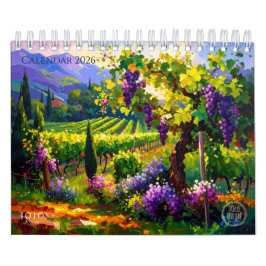 Vibrant Impasto Art Calendar 2026 カレンダー