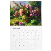 Vibrant Impasto Art Calendar 2026 カレンダー (3月 2026)