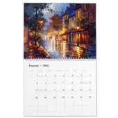 Vibrant Impasto Art Calendar 2026 カレンダー (2月 2026)