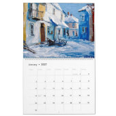 Vibrant Impasto Art Calendar 2026 カレンダー (1月 2027)