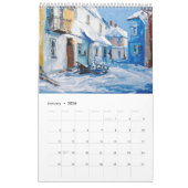 Vibrant Impasto Art Calendar 2026 カレンダー (1月 2026)