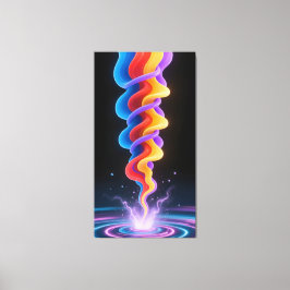 Vibrant ink pulses vibrate キャンバスプリント