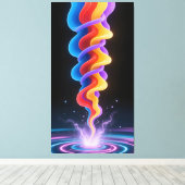 Vibrant ink pulses vibrate キャンバスプリント (インサイチュ (ウッドフロア))