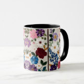 Vibrant Jewel-Toned Floral Symphony マグカップ (正面右)