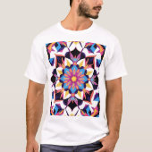Vibrant Kaleidoscope Mandala Pattern Tシャツ (正面)