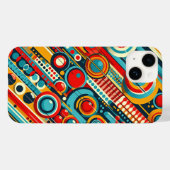 Vibrant Kinetic Geometric Circles スマホケース Case-Mate iPhoneケース (裏面 (横))