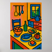 Vibrant Kitchen Still Life ポスター (正面)