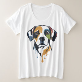 Vibrant Lab Pop Art プラスサイズTシャツ