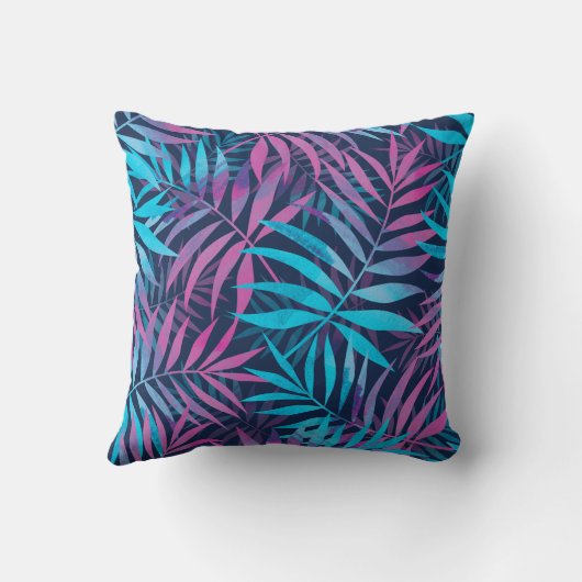  vibrant leaf pattern  クッション (裏面)