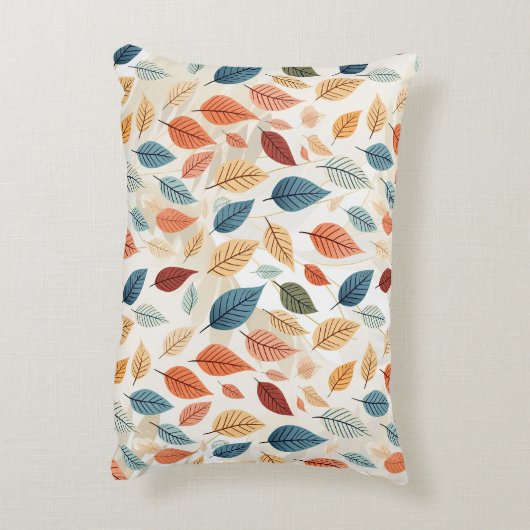 VIBRANT LEAF PATTERNS アクセントクッション (裏面(縦))