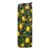 Vibrant Lemon Citrus Tree Pattern タンブラー (回転左)