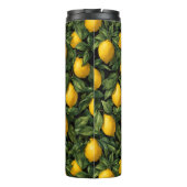 Vibrant Lemon Citrus Tree Pattern タンブラー (裏面)