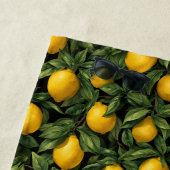 Vibrant Lemon Citrus Tree Pattern ビーチタオル (インサイチュ)